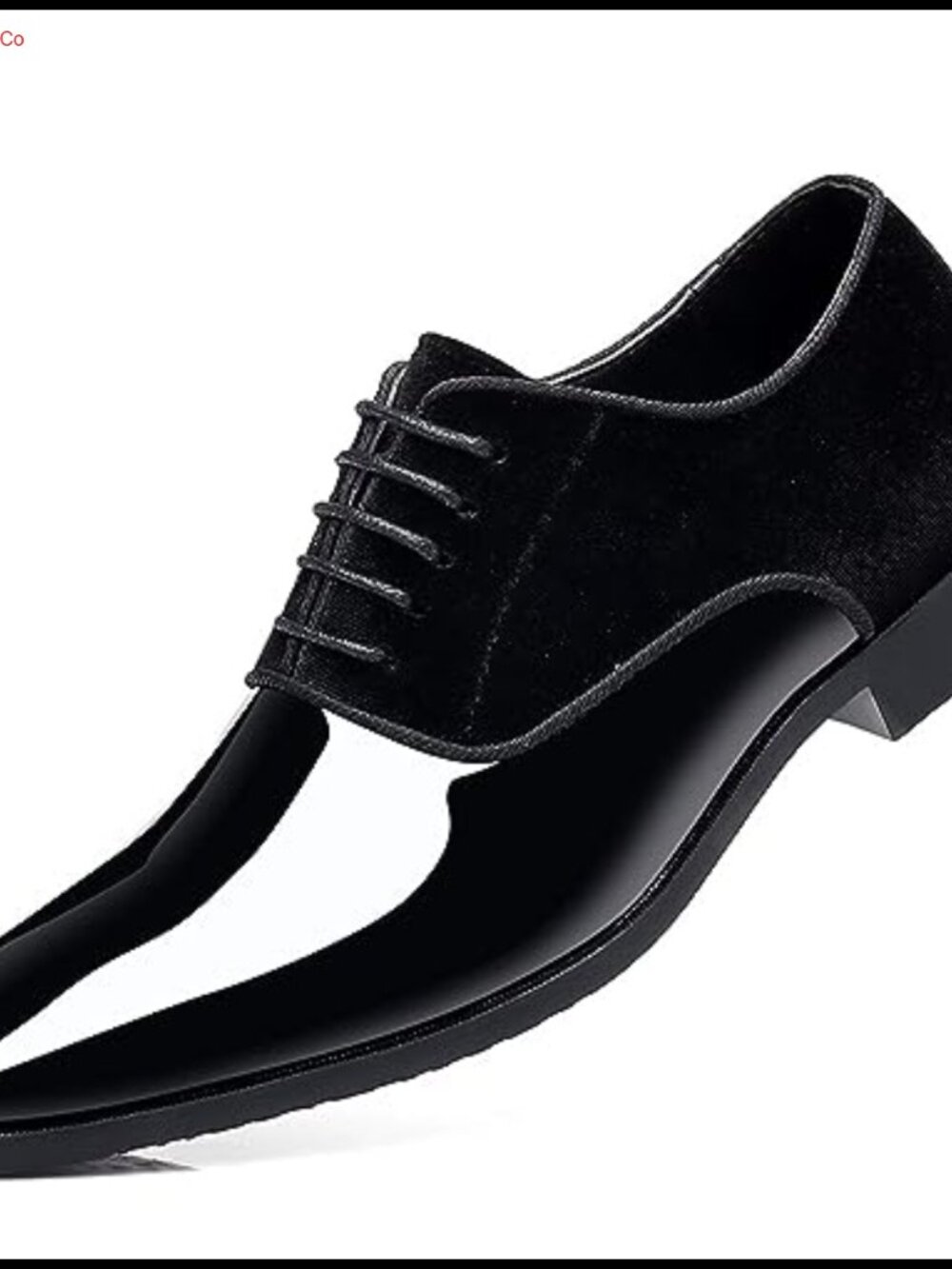 Men's Patent Leather Suede Oxford Dress Shoes Formal Business Tuxedo